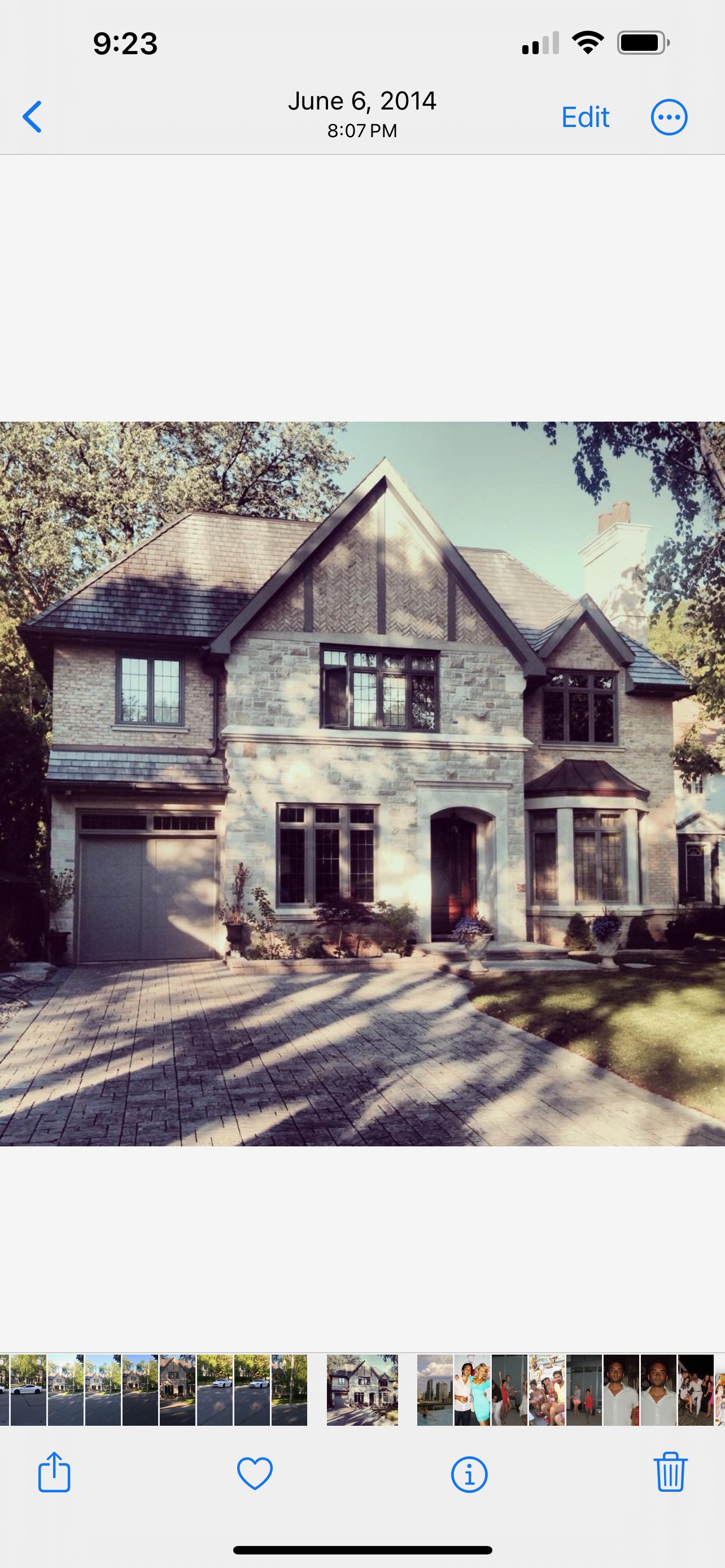 Tudor Stone Home Sunny