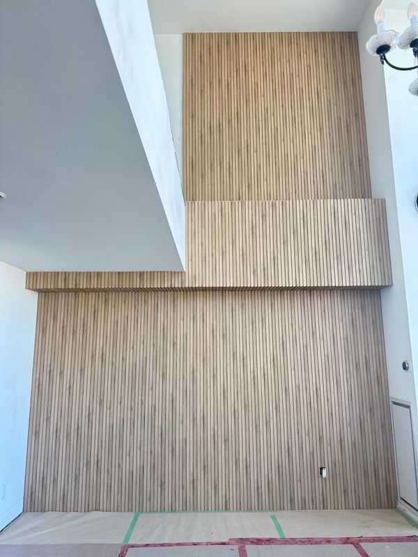 Wood Slat Wall Full View