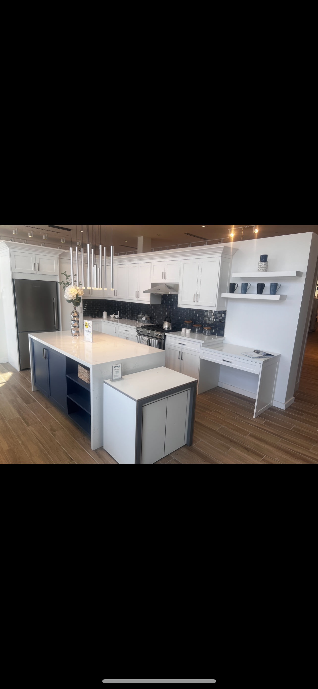 White Blue Kitchen